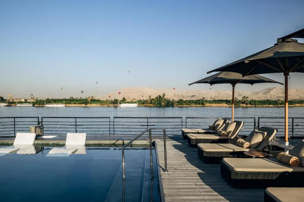 Sun deck of the Historia The Boutique Nile Cruise Nile cruise